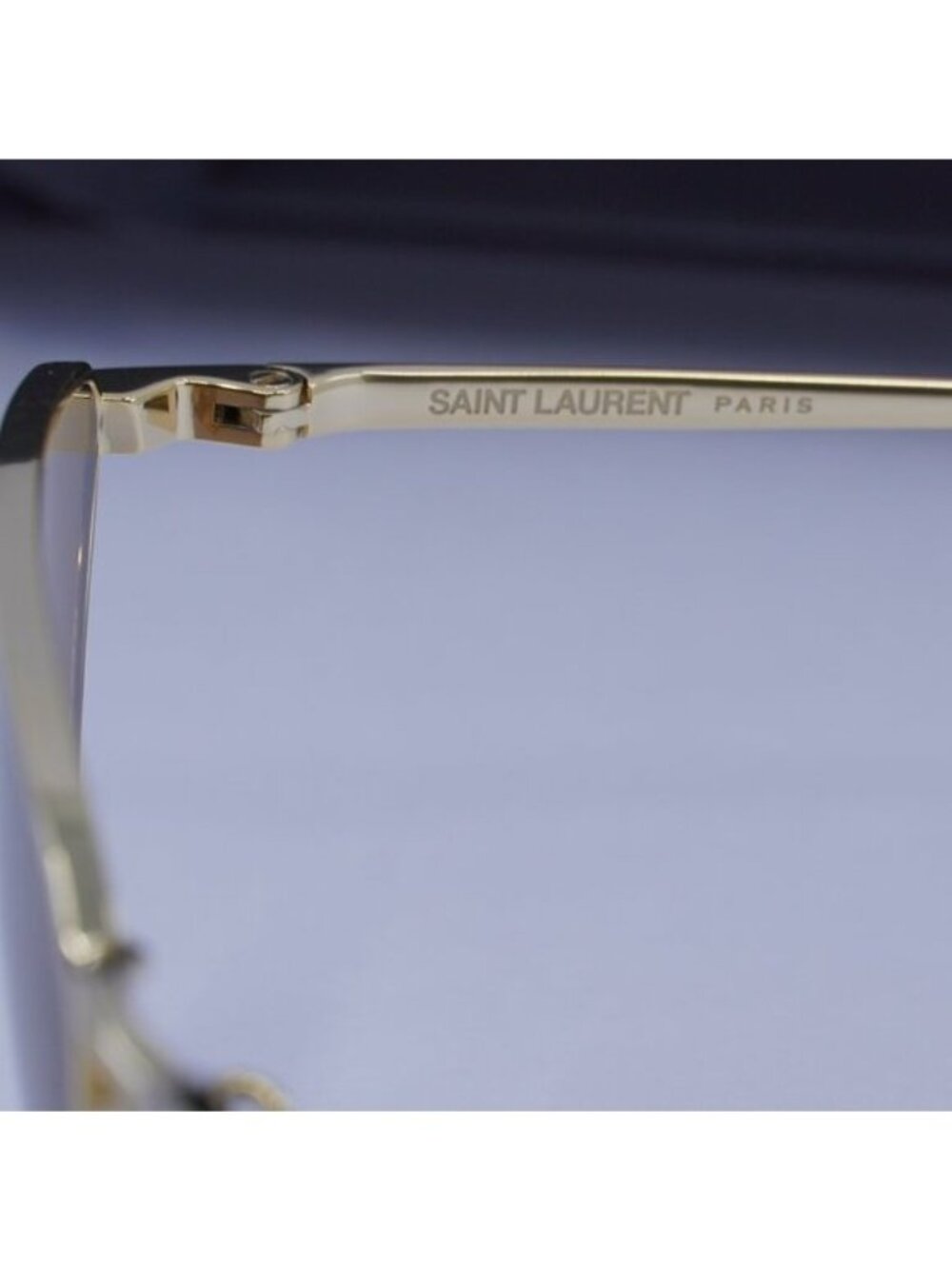 Saint Laurent SL487 003 Cat Eye Sunglasses - Gold/Brown - Picture 8 of 10